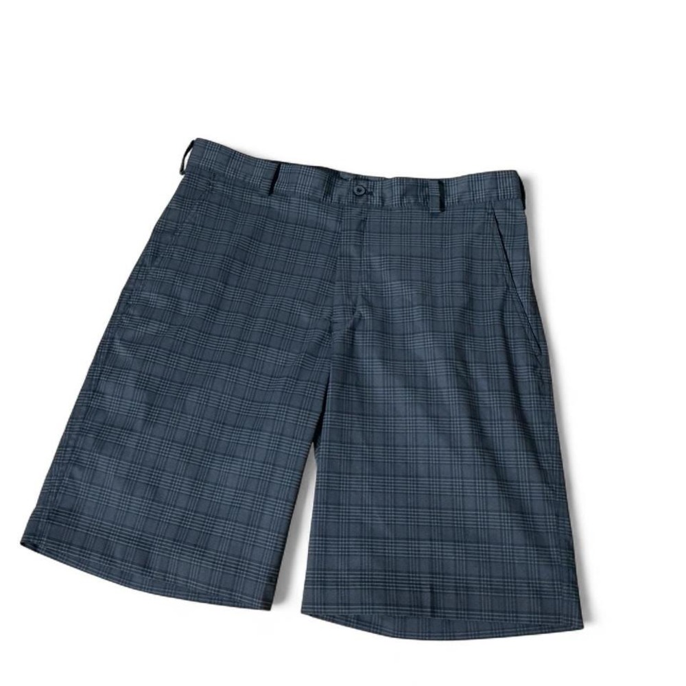 Nike Golf Dri-FIT Plaid Shorts Mens 34‎ Grey Black Checkered 380202-010